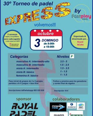 poster del torneo 30º TORNEO EXPRESS