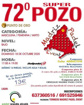 poster del torneo 72º SUPER POZO