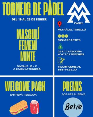 poster torneo TORNEIG DE PADEL