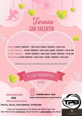 poster torneo TORNEO SAN VALENTIN