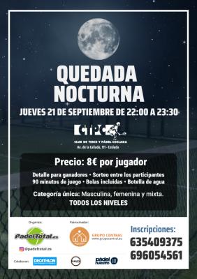 poster torneo POZO NOCTURNO