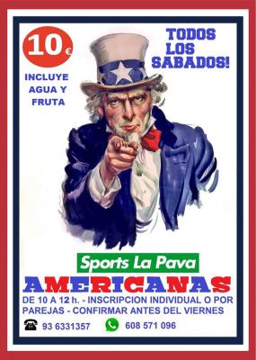 poster del torneo AMERICANAS TODOS LOS SABADOS