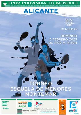 poster del torneo TORNEO ESCUELA DE MENORES MONTEMAR