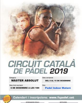 poster del torneo MASTER ABSOLUT CIRCUIT CATALÀ 2019