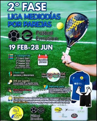 poster del torneo 2º FASE LIGA DE MEDIODIAS