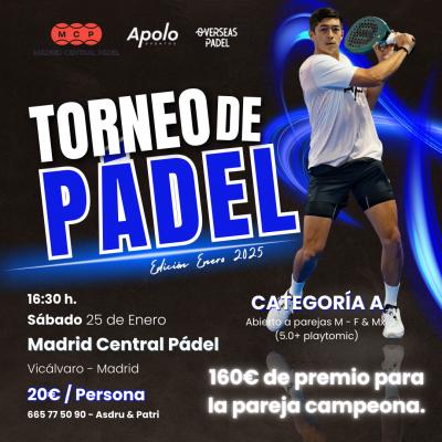 poster del torneo TORNEO APOLO EVENTOS 160€ PREMIO