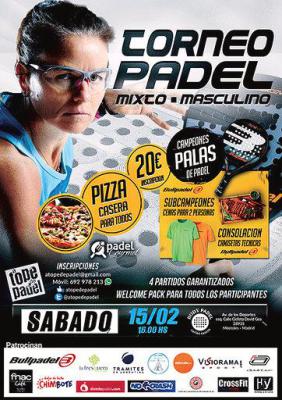 poster del torneo TORNEO DE PADEL MIXTO - MASCULINO