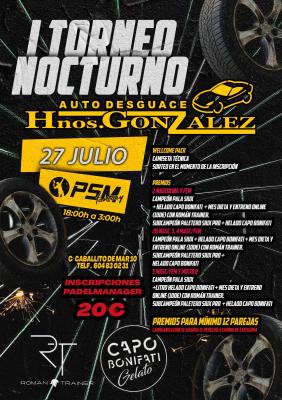 poster del torneo I TORNEO NOCTURNO AUTODESGUACE HERMANOS GONZALEZ