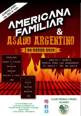 poster del torneo AMERICANA FAMILIAR & ASADO ARGENTINO