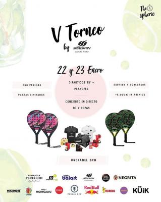 poster del torneo V TORNEO THE SPHERIC PADEL