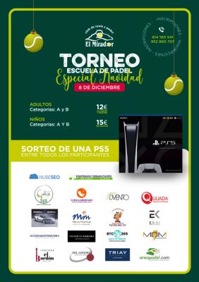 poster del torneo TORNEO ESCUELA DE PADEL 2024