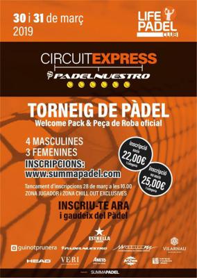 poster del torneo CIRCUIT EXPRESS PADELNUESTRO