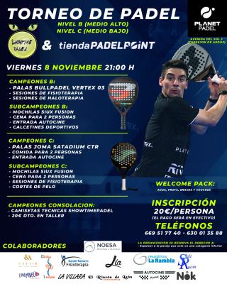 poster del torneo SHOWTIMEPADEL