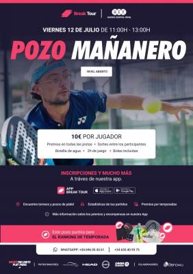 poster del torneo POZO MAÑANERO MADRID CENTRAL PADEL