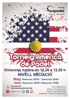 poster del torneo TORNEIG AMERICÀ - NIVEL INICIACIÓ