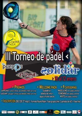 poster del torneo III TORNEO DE PADEL