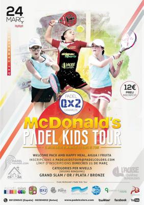 poster del torneo McDonald's PADEL KIDS TOUR