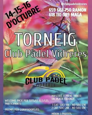 poster del torneo TORNEIG DE PADEL