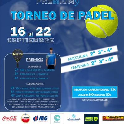 poster torneo TORNEO DE PADEL