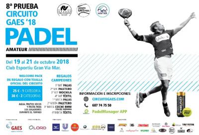 poster del torneo 8ª PRUEBA CIRCUITO GAES