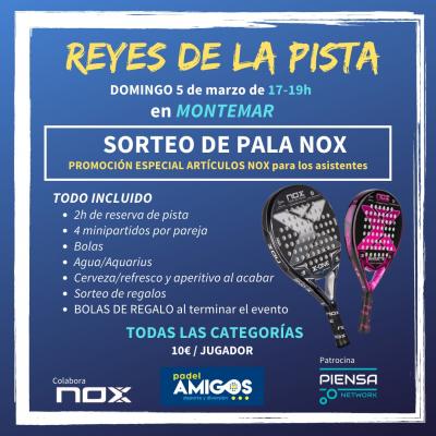 poster del torneo REYES Y REINAS DE LA PISTA