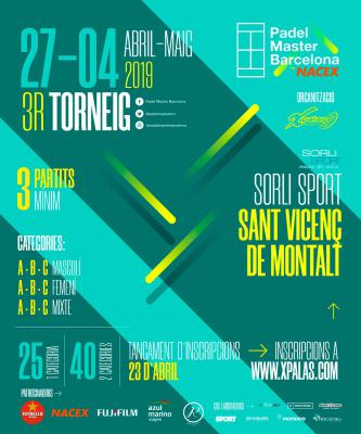 poster torneo 2º TORNEO PADEL MASTER BARCELONA by NACEX