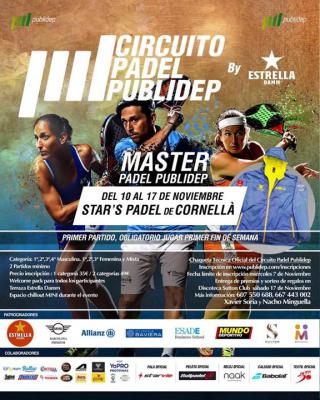 poster del torneo MASTER PADEL PUBLIDEP