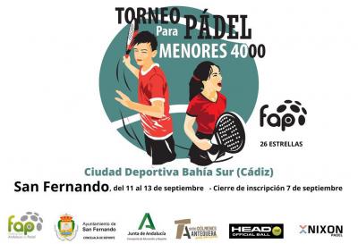 poster torneo I TORNEO DE MENORES CIUDAD DE SAN FERNANDO 4000