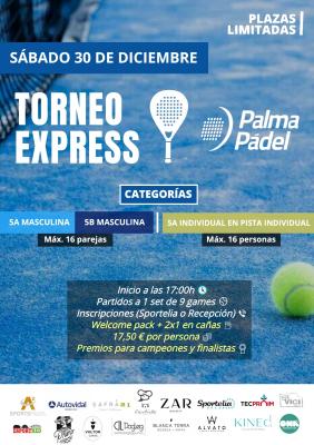 poster del torneo TORNEO EXPRESS DICIEMBRE 5A MASCULINA