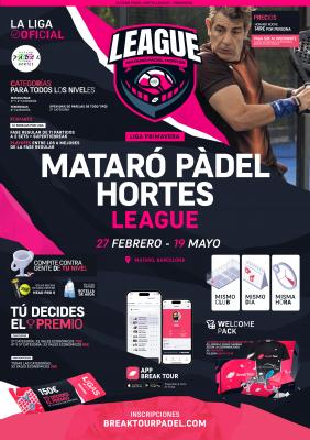 poster del torneo MATARÓ PADEL HORTES LEAGUE - PRIMAVERA