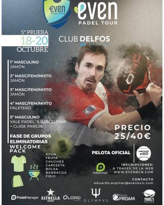 poster del torneo 5ª PRUEBA EVEN PADEL TOUR