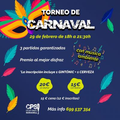 poster del torneo TORNOEO DE CARNAVAL