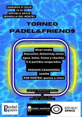 poster del torneo JAMONERO PADEL&FRIENDS