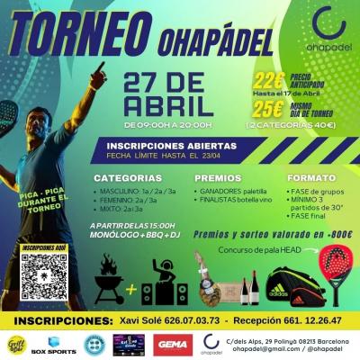 poster torneo PRIMER TORNEO DEL AÑO