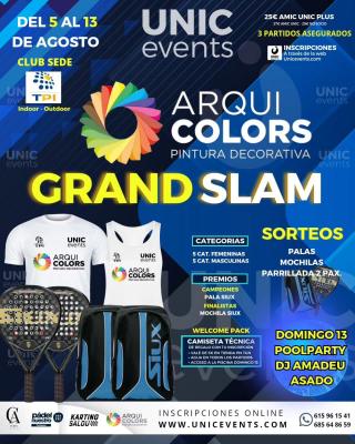 poster torneo GRAND SLAM ARQUICOLORS