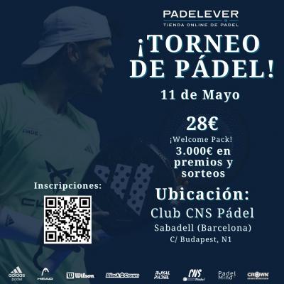 poster del torneo 1ER TORNEO DE PÁDEL PADELEVER