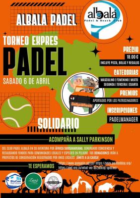 poster torneo TORNEO BENEFICO ACOMPAÑA A SALLY PARKINSON