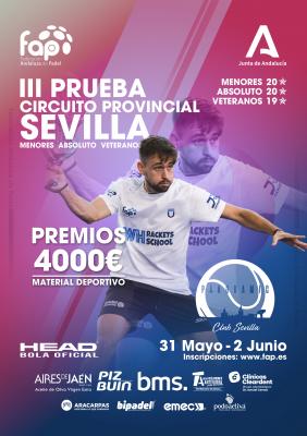 poster del torneo III PRUEBA CIRCUITO PROVINCIAL SEVILLA VETERANOS