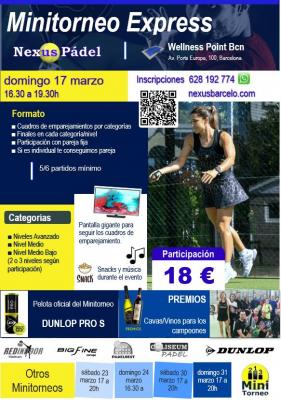 poster del torneo 💪🏼 EXPRESS NEXUS PADEL !