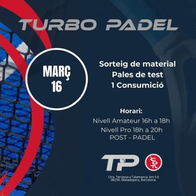 poster torneo TROBADA TURBO PÀDEL