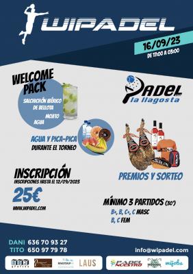 poster del torneo WIPADEL - LA LLAGOSTA