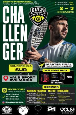 poster del torneo 1ER CHALLENGER EVEN PADEL MÁLAGA