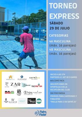 poster del torneo TORNEO EXPRESS 4A MASC