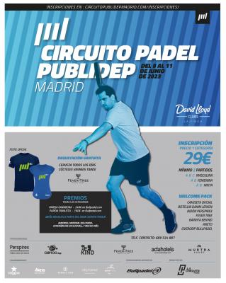 poster del torneo II TORNEO CIRCUITO DE PÁDEL PUBLIDEP MADRID 2023