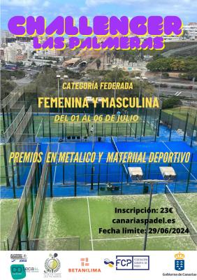 poster torneo CHALLENGER LAS PALMERAS