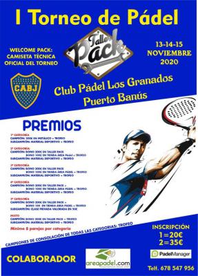 poster del torneo 1º TORNEO DE PADEL TALLER PACK  