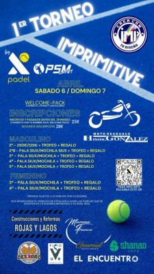 poster del torneo 1º TORNEO IMPRIMITIVE FANTASY PADEL