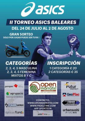 poster del torneo II TORNEO ASICS BALEARES