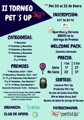 poster del torneo II TORNEO PETS`S UP