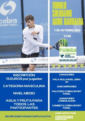 poster del torneo TORNEO SOLIDARIO FUNDACION JAIME GARRALDA